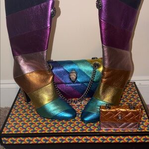 Kurt Geiger Multicolor Heeled Boots (BOOTS ONLY)